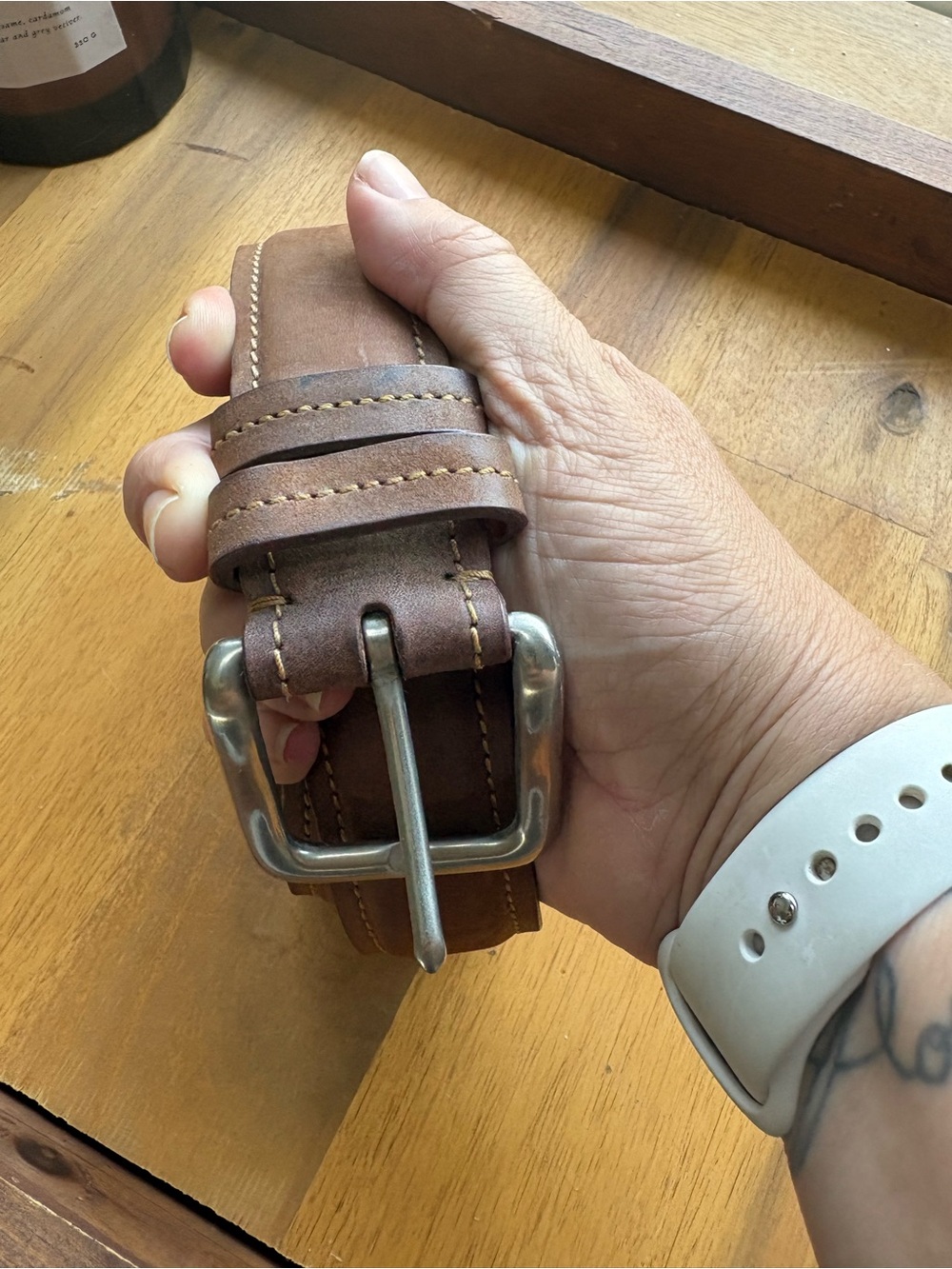 Men's Banana Republic Brown Leather Belt - Classic Casual Style